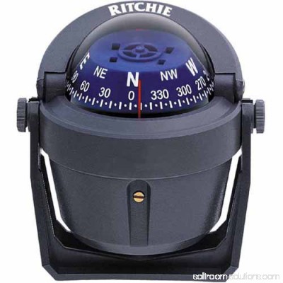 Ritchie B-51G Bracket Mount Explorer Compass, Grey with Blue Dial 553673434